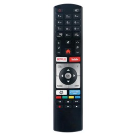 AULCMEET Remote Control RC4318P New Replace Universal Remote fit for Techwood Telefunken Kendo Finlux LCD TV D32H289N4CWI D39F502N4CW D40F289R4CW D40U298N4CWH D40U553M1CW D43U297N4CWH