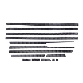 METYOUCAR Honda N-BOX 2017-2021 JF3 JF4 Exclusive Waistline Trim Side Mall Car Body Waist Line Decorative Panel Side Garnish Waistline Sticker Car Waist Line Sticker Carbon Fiber Decal Carbon Fiber