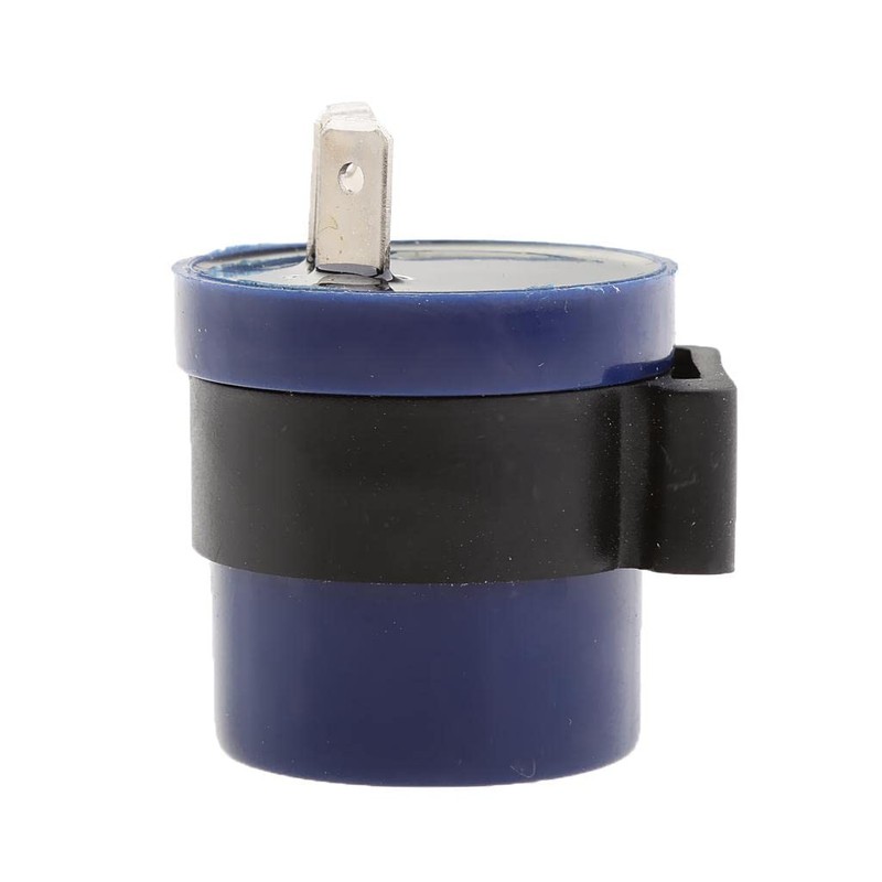 Dovewill ウインカーリレー　2ピン　6-12V　オートバイ　車用　 LED　ウインカーリレー　フラッシャー　ハイフラ防止 汎用　青