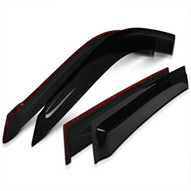 Spec-D Tuning Window Visors Rain Guard Vent Shade Deflector X4 Compatible with Toyota Highlander 2001-2007