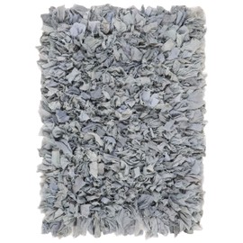 Safavieh Rio Shag Collection SG951J Hand-Woven Decorative 3.5-inch Extra Thick Area Rug, 3' x 5', Light Grey
