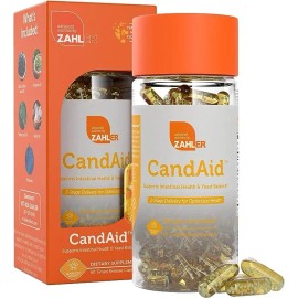 Zahler Candaid Salud Digestiva Con Probióticos 60 Caps Sabor Sin Sabor
