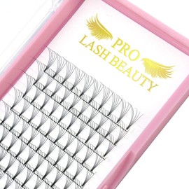 Ready-to-Use Fan Eyelash Extensions, 5D-D-0.07-Mix, Short Stem Volume Eyelashes, 0.07 C Curl (5D-D-0.07, 8–14 mm)