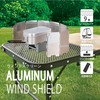 Takeda Corporation WS21-9P Windshield, Windproof, Camping, Foldable, Silver, 25.8 x