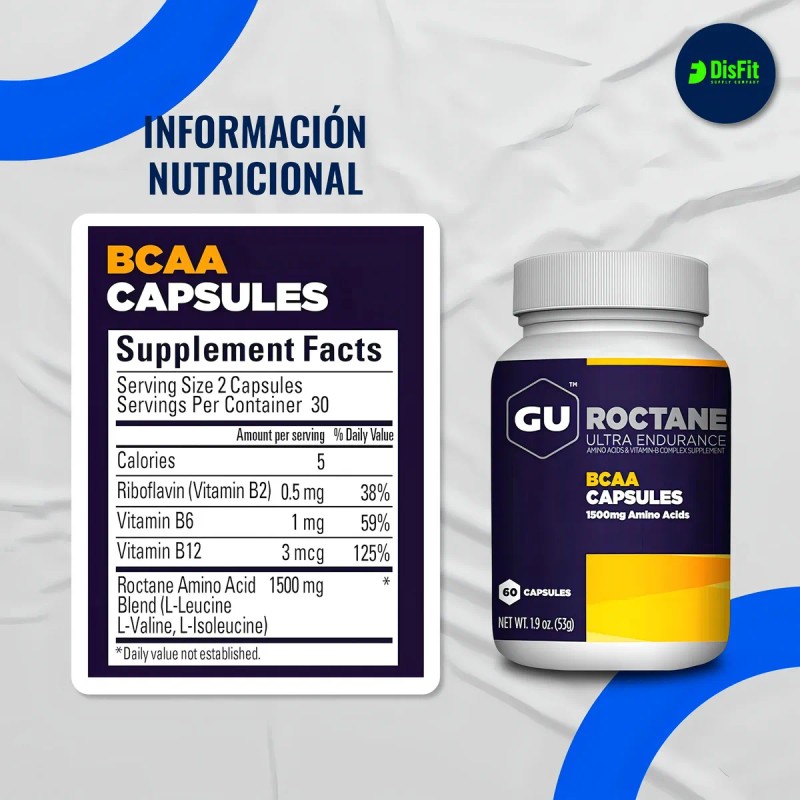 Shaker Running Gu Energy Bcaas Capsulas De Aminoacidos Ramif