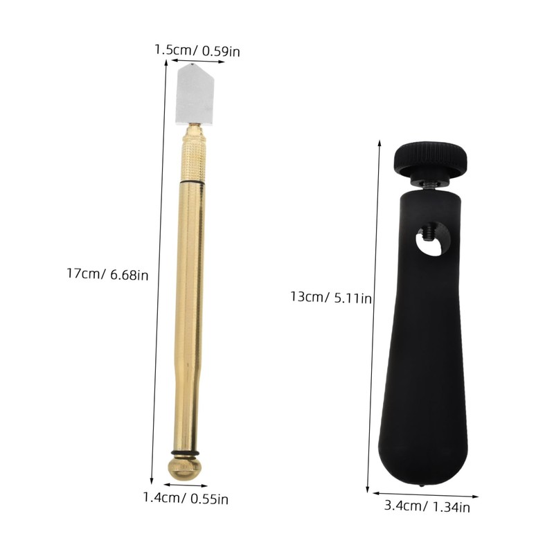 TEHAUX Glass Scorer Power Handle Oil Feed Roller for Mosaic