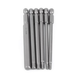 6pcs 100mm Magnetic Hex Shank Screwdriver Drill Bit Set HEX Head Tool Bit Set with 1/4" Hex Shank