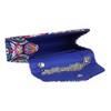 Girly Handbags Ladies Baroque Flower Clutch Bag, royal