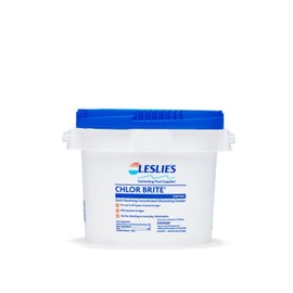 Leslie's Chlor Brite Pool Shock for Swimming Pools, Spas, and Hot Tubs - Granular Stabilized Sodium Dichlor Sanitizer - 8 Pound