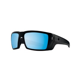 SPY Rebar 6700000000191 62MM Matte Black/Happy Boost Bronze Polar Ice Blue Spectra Mirror Rectangular Sunglasses for Men + BUNDLE With Designer iWear Eyewear Kit