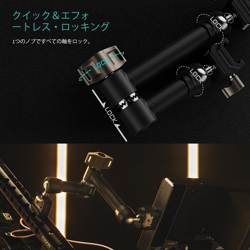 TILTA Pro Articulating Arm, Adjustable Ball Joint, Magic Arm with