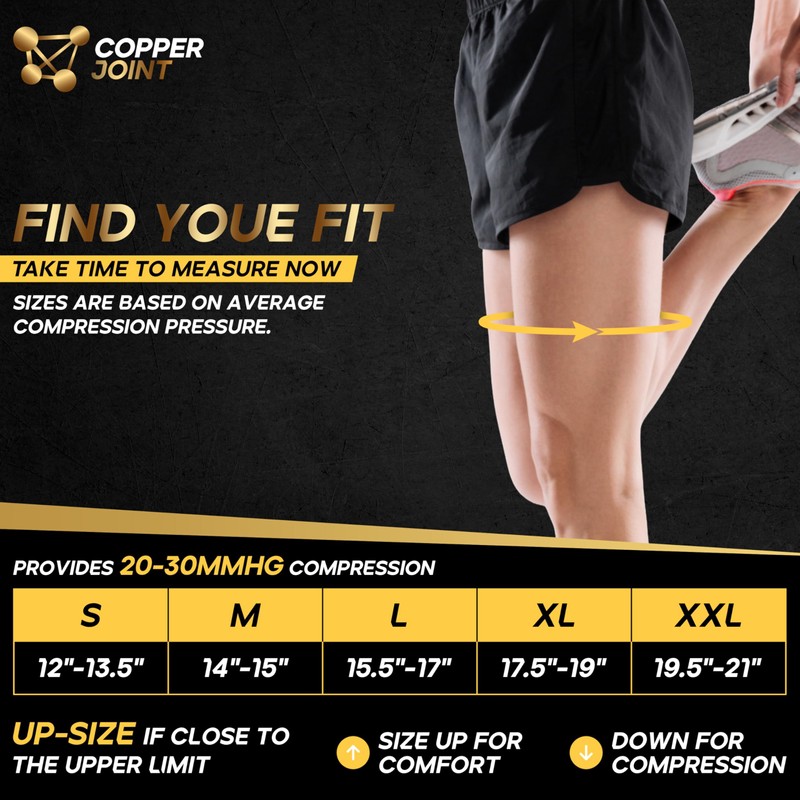CopperJoint Pull On Knee Brace Women Workout - Copper Infused