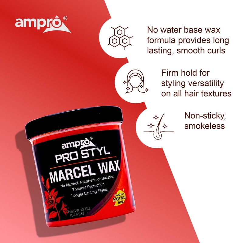 AmPro Marcel Wax - Gives All Hair Types Long Lasting