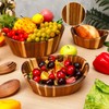 Yunlly Wooden Salad Bowl Set of 5 - Large Fruit