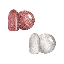 CLARA GEL 001 003 Color Gel Gel Magnetic Nail Gel 001 003, Set of 2, Cream Sheer Magnetic Gel, Glitter Cream Sheer, UV LED Compatible, 0.2 fl oz (5 ml) Each