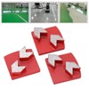3Pcs Diamond Grinding Shoes Dovetail Concrete Aggreesive Cutting 2 Arrow