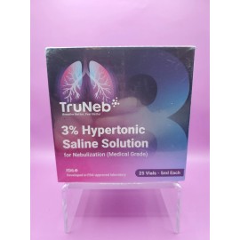 Truneb Saline Solution Congestion Relief 25Ct Single Vials 5ml Each Exp 08/27