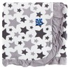 Kickee Pants Essentials Print Ruffle Stroller Blanket, Feather/Rain Stars