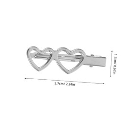 VICASKY 10pcs Heart Metal Hair Clips for Stylish Decoration Hairpins for Women Cute Hair Accessories for Hairstyles for Side Bangs and Everyday Use