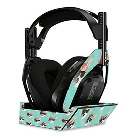 MightySkins Glossy Glitter Skin Compatible with Astro A50 Wireless Headphones + Base Station (Gen 4) - Cool Corgi | Protective, Durable High-Gloss Glitter Finish | Easy to Apply | Made in The USA