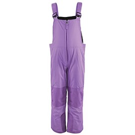 Hudson Baby Unisex Snow Bib Overalls, Solid Purple, 18-24 Months