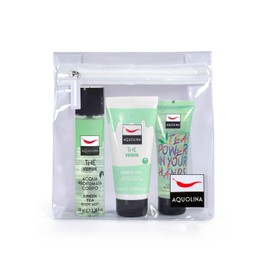 Aquolina Travel Set Grüner Tee Enthält: 1 Stk. Duschgel 100ml, 1 Stk. Körperwasser 100ml, 1 Stk. desinfizierendes Gel 75ml