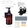 GOYISEE Wall-Mounted 500 ml PET Soap Dispenser with 4CC Pump