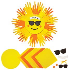 Baker Ross FN004 Sunshine Handprint Class Set - 1 Set Classroom Craft Kits for Kids