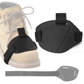 FamGift Motorcycle Shift Pad Improved Wear-Resistant Anti-Shedding Bike Boot Protector Shoes Anti-Slip Shift Pad Easy Installation Protect Shoes 1 Piece Black