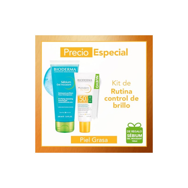 BIODERMA, Pack Protector Solar Piel Mixta Grasa, Photoderm Dry Touch