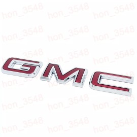 GMC Red Rear Tailgate Only Emblem 2019 -2024 GMC Sierra 1500 2500HD 3500HD Canyon