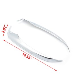 Xotic Tech Front Bumper Chin Spoiler Lip Splitter Corner Cover Trim, Chrome, Compatible with Toyota Camry SE XSE 2018-2020