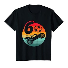 Kids 6th Birthday I 6 Year Old I Gaming I RC Cars I Soccer Ball T-Shirt
