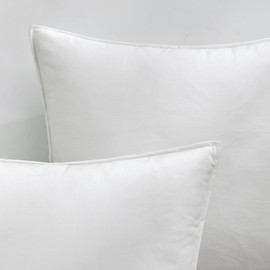 MIULEE Pack of 2 Decorative Velvet Throw Pillow Cover Soft White Pillow Cover Soild Square Cushion Case for Sofa Bedroom Car 18x 18 Inch 45x 45cm