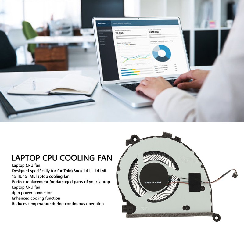 CPU Cooling Fan for ThinkBook 14 IIL 14 IML 15