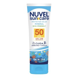 Nuvel Protector Solar Mineral Cara Cuerpo 50fps 120ml
