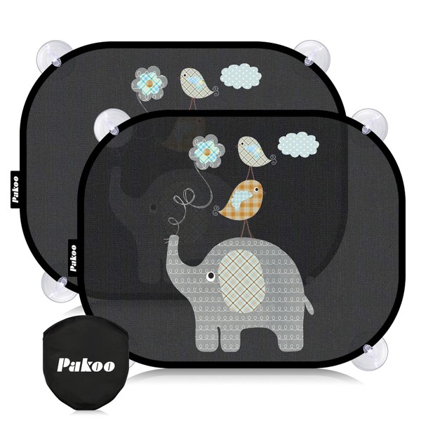Pakoo Car Sun Shade Baby with UV Protection, Car Window