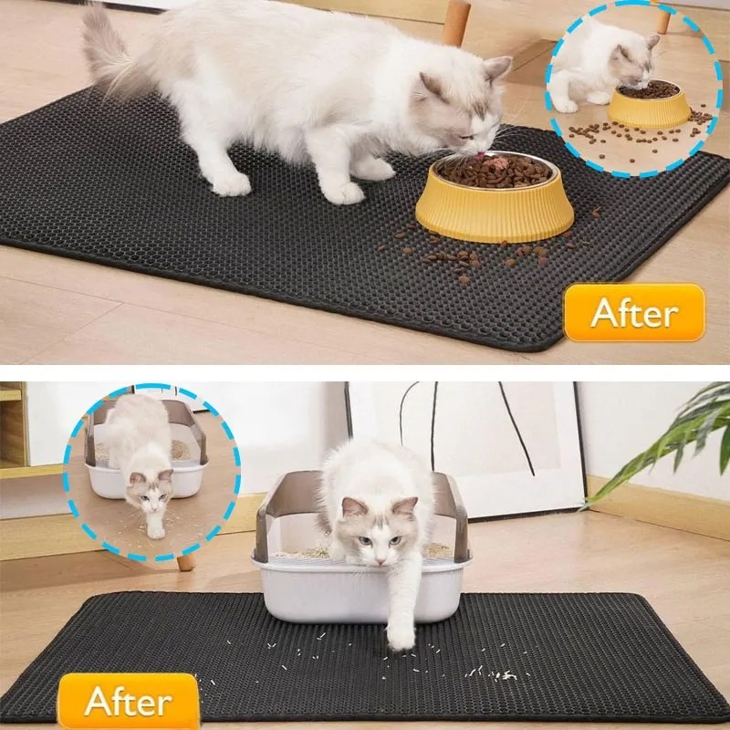 cat litter mat