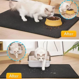 PawComfort Cat Litter Mat – Pet Cat Litter Mat Waterproof Double, Cat Supplies