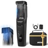 Vacuum Beard Trimmer for Men Rechargeable, IPX6 Waterproof Mustache Trimmer