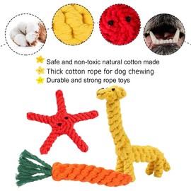 Puppy Chew Toys for Teething,Dog Toys Puppy Teething Chew Rope Toy from 8 Weeks Small Dogs Large Tough Indestructible Dog Toys for Interactive Chewers Suit for Tranning Teeth Cleaning