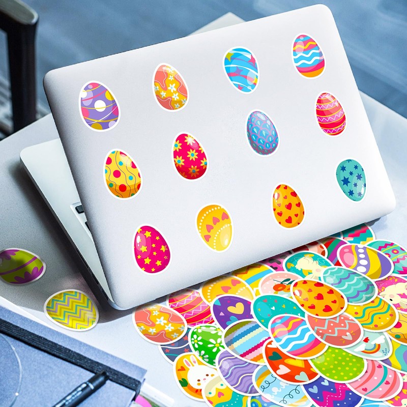 50 Pcs Easter Stickers,Easter Basket Stuffers，Easter Decoration Easter Egg Decoration,