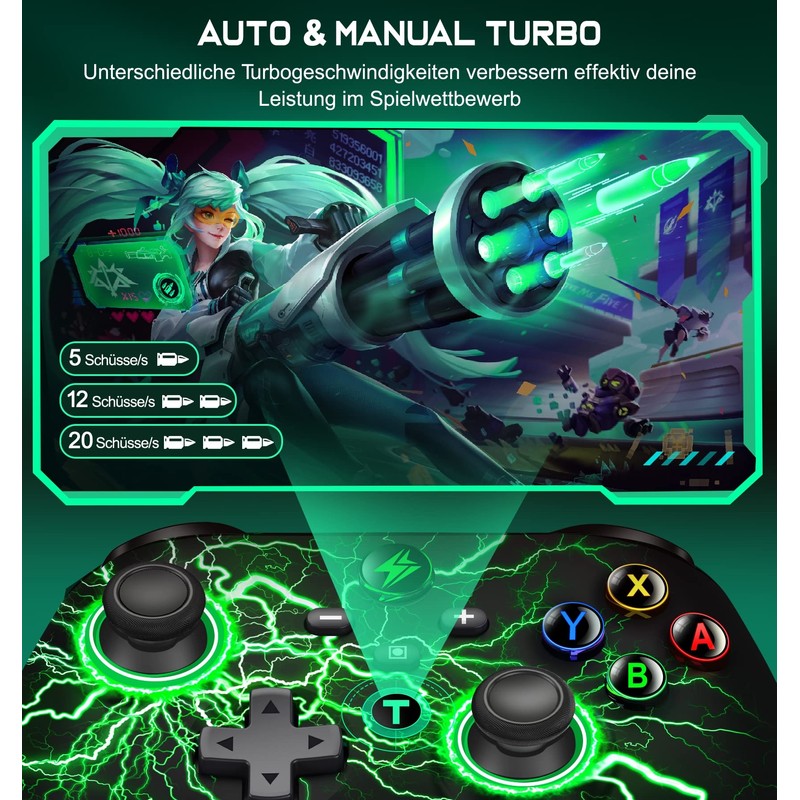 GAMSINGY Switch Controller, Wireless Controller Switch with Precise Motion Control,