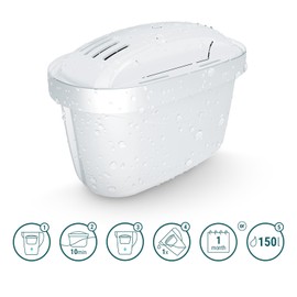 Sillar Sillar Wasserfilter Kartuschen kompatibel mit BRITA Maxtra+, Marella, Aluna, Elemaris C 12er Pack, Aktivkohle & Ionenaustauscher, BPA-frei, reduziert Kalk und Chlor, f1r sauberes Trinkwasser