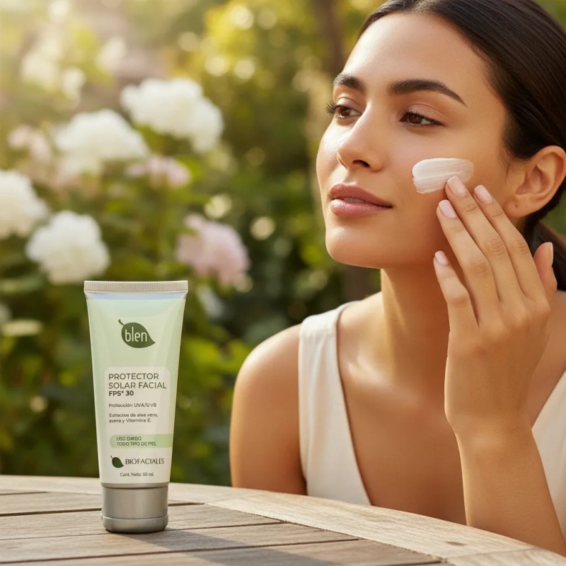 Protector Solar Facial Áloe Vera Avena Vitamina Blen
