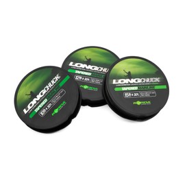 Korda LongChuck Tapered Mainline Green 12-30lb/0.30-0.47mm, Ultra-Low Stretch, High Breaking Strain, Reversible 300m Spool, Ideal for Carp Fishing, Integrated Leader for Weedy Venues