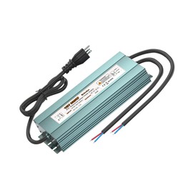 320 Watts LED Power Supply Waterproof IP67 LED Driver 100V-130V AC to 12V DC Low Voltage Transformer Power Converter with 3-Pin US Plug for LED Lights Computer Projects