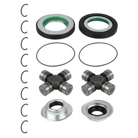 VeloBoost 2014835 Front Axle Seal And Greaseable U Joint Kit Compatible with Ford F250 F-250 F350 F-350 Super Duty 2005-2015 Replacement OE 2017426 2014835 54983 25-332X SPL55-3X