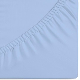 Burrito Blanco | Fitted Sheets 200 x 190/200 cm | Bed 200 cm 100% Cotton Fabric | Design A8 Blue