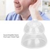 10 Pcs Sound Amplifier Dome Soft Silicone Anti Static Dual